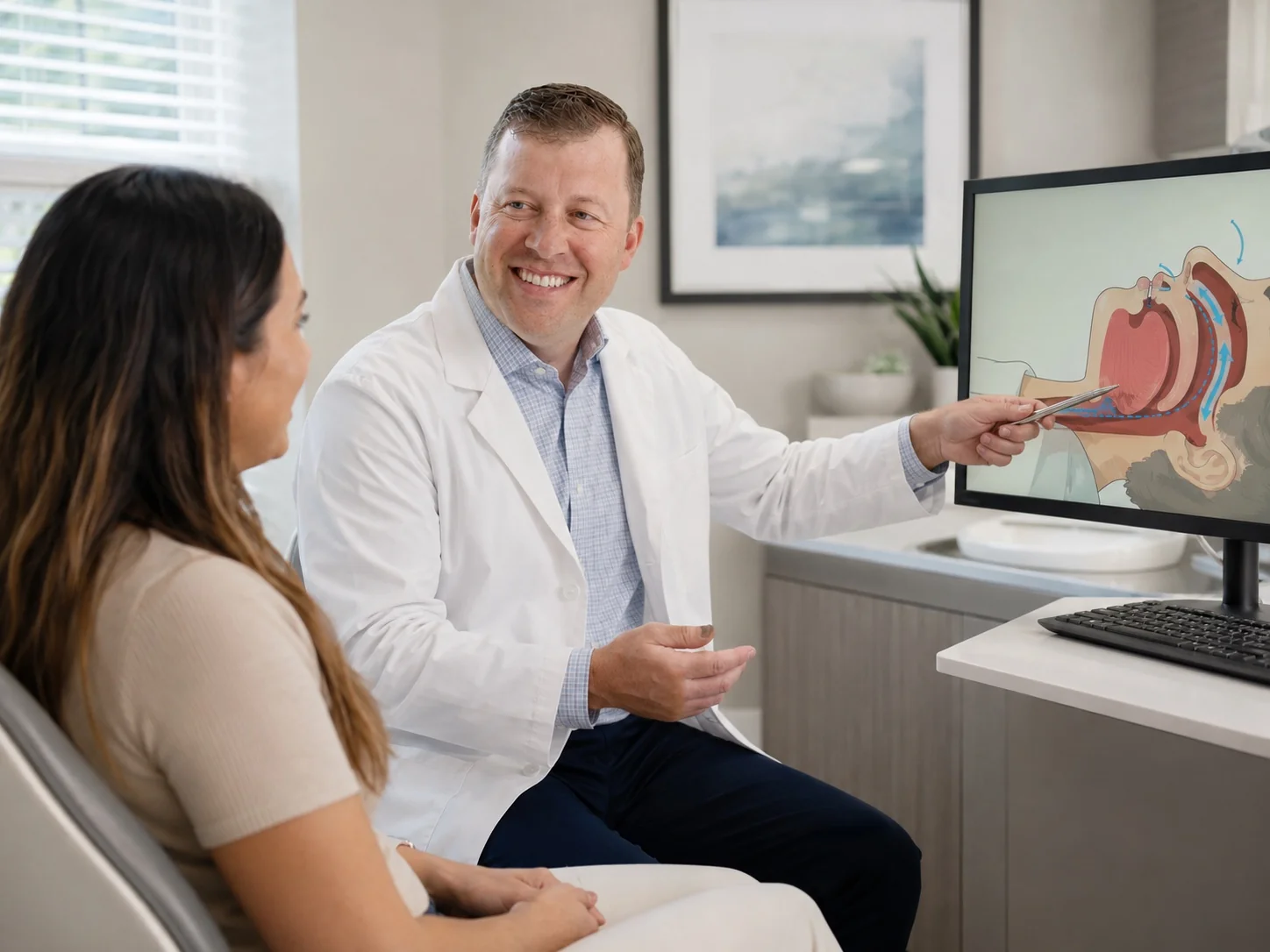 Sleep and airway consultation with Dr. Mike Bennett at Advanced Dental Care in Provo, Utah